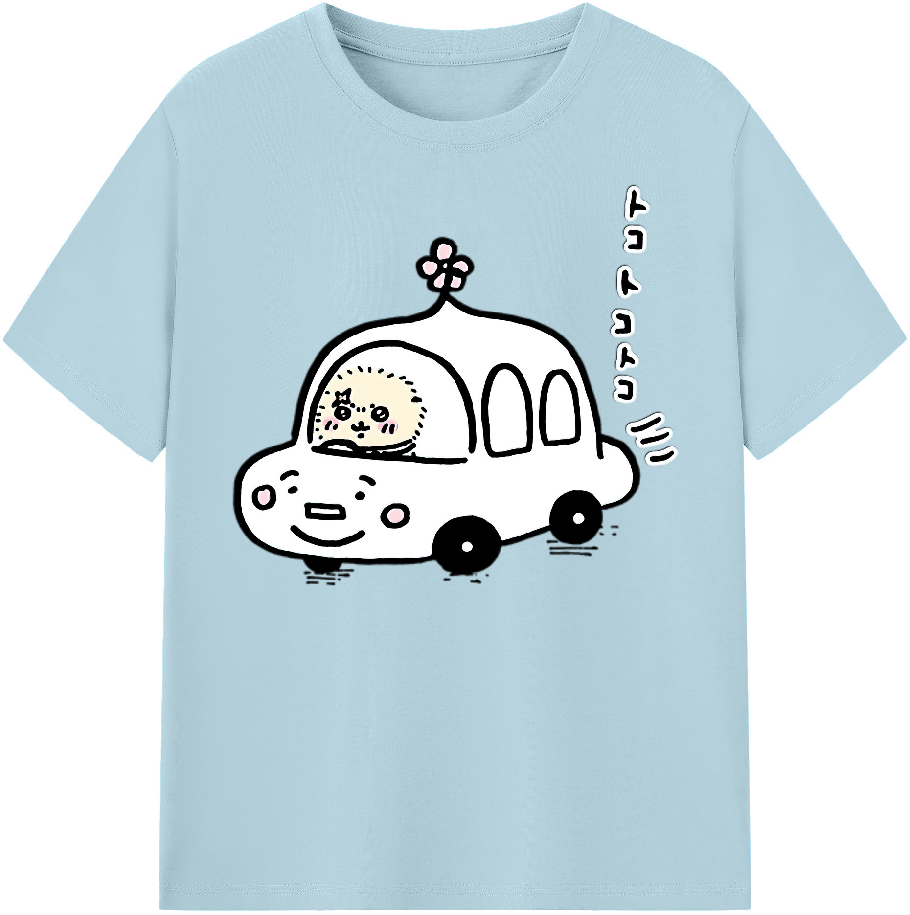 （画像用） ちいかわ ラッコ Chii-kawa Sea otter 綿100％半袖Tシャツ（フロントプリント）